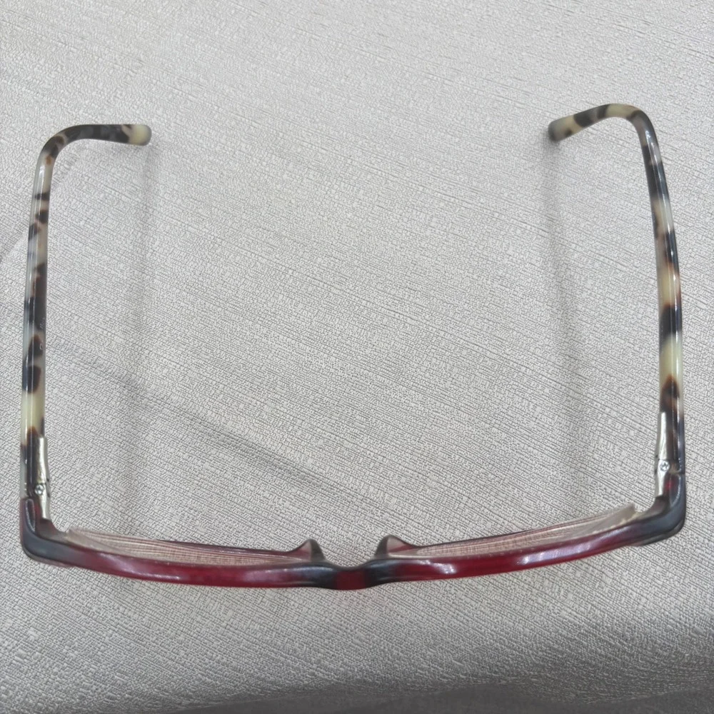 Vera Bradley Jessica Eyeglasses Burgundy Rainforest Stripes Cat Eye 51-16-135